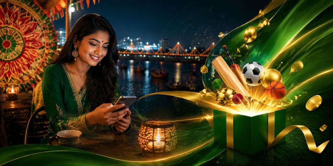 বরিশালে পহেলা বৈশাখ উৎসবে মোবাইলে dk888 প্ল্যাটফর্ম ব্যবহার করছেন একজন তরুণ ব্যবহারকারী